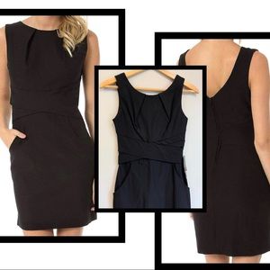 NWT Short sleeveless black dress with pockets